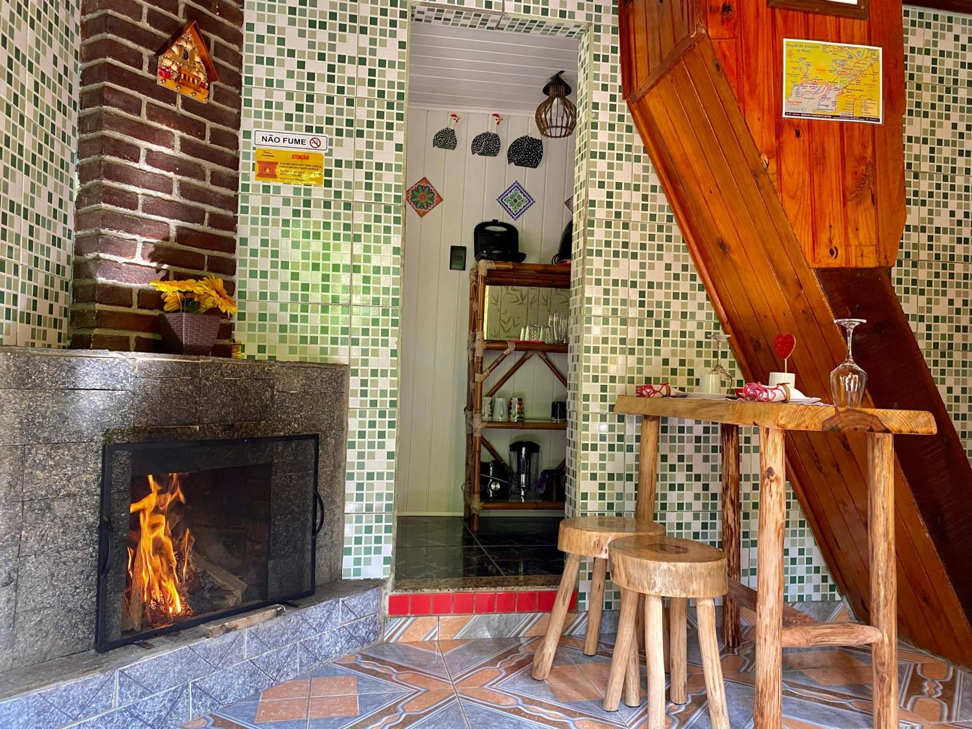 Chale 1 Alto Na Montanha, Com Lareira E Wi-Fi Apartment วิสกอนจิ จิ เมาอา ภายนอก รูปภาพ